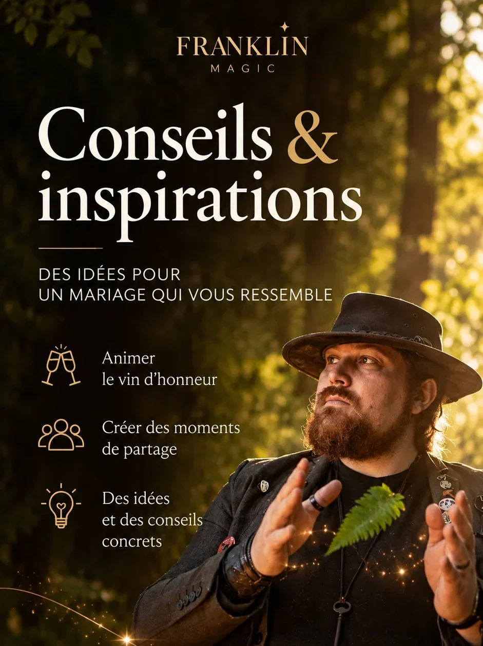 Affiche de conseils pour animer un mariage